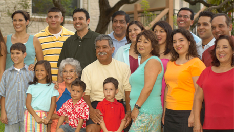 big mexican family picture